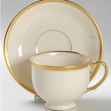 * Tuxedo Tea Cup & Saucer - Lenox - Gaines Jewelers