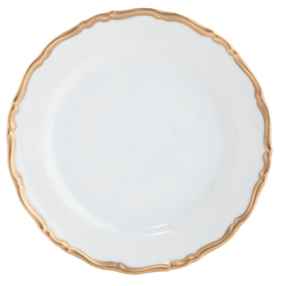 Ultra - White Birmingham Gold Dinner Plate - Pickard - Gaines Jewelers