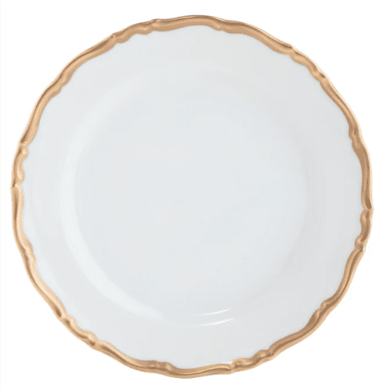 Ultra - White Birmingham Gold Salad Plate - Pickard - Gaines Jewelers
