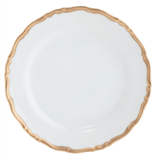 Ultra - White Birmingham Gold Salad Plate - Pickard - Gaines Jewelers