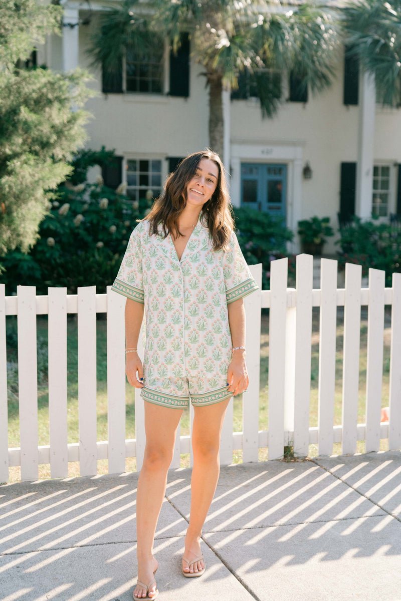 Victoria Dunn - Celine Short PJ Set | Chateau Toile - Gaines Jewelers