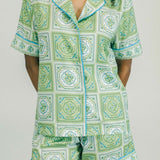 Victoria Dunn - Celine Short PJ Set - Sunny Lime - Gaines Jewelers