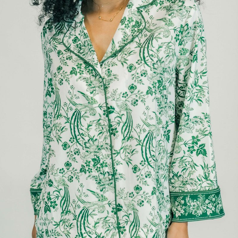 Victoria Dunn - Saylor Long PJ Set - Juniper - Gaines Jewelers