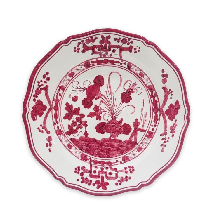 VIDA Faenza 11" Dinner Plate Set of 4 (Deep Pink and White) - Beatriz Ball - Gaines Jewelers