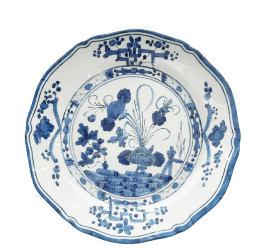 Vida Faenza 11" Dinner Plate Set of 4 - White and Blue - Beatriz Ball - Gaines Jewelers