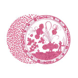 VIDA Faenza and Leopard Reversible Placemats Set of 4 (Pink & White) - Beatriz Ball - Gaines Jewelers
