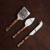 *Vida Tortoise & Gold Stainless Cheese Knife Set - Beatriz Ball - Gaines Jewelers