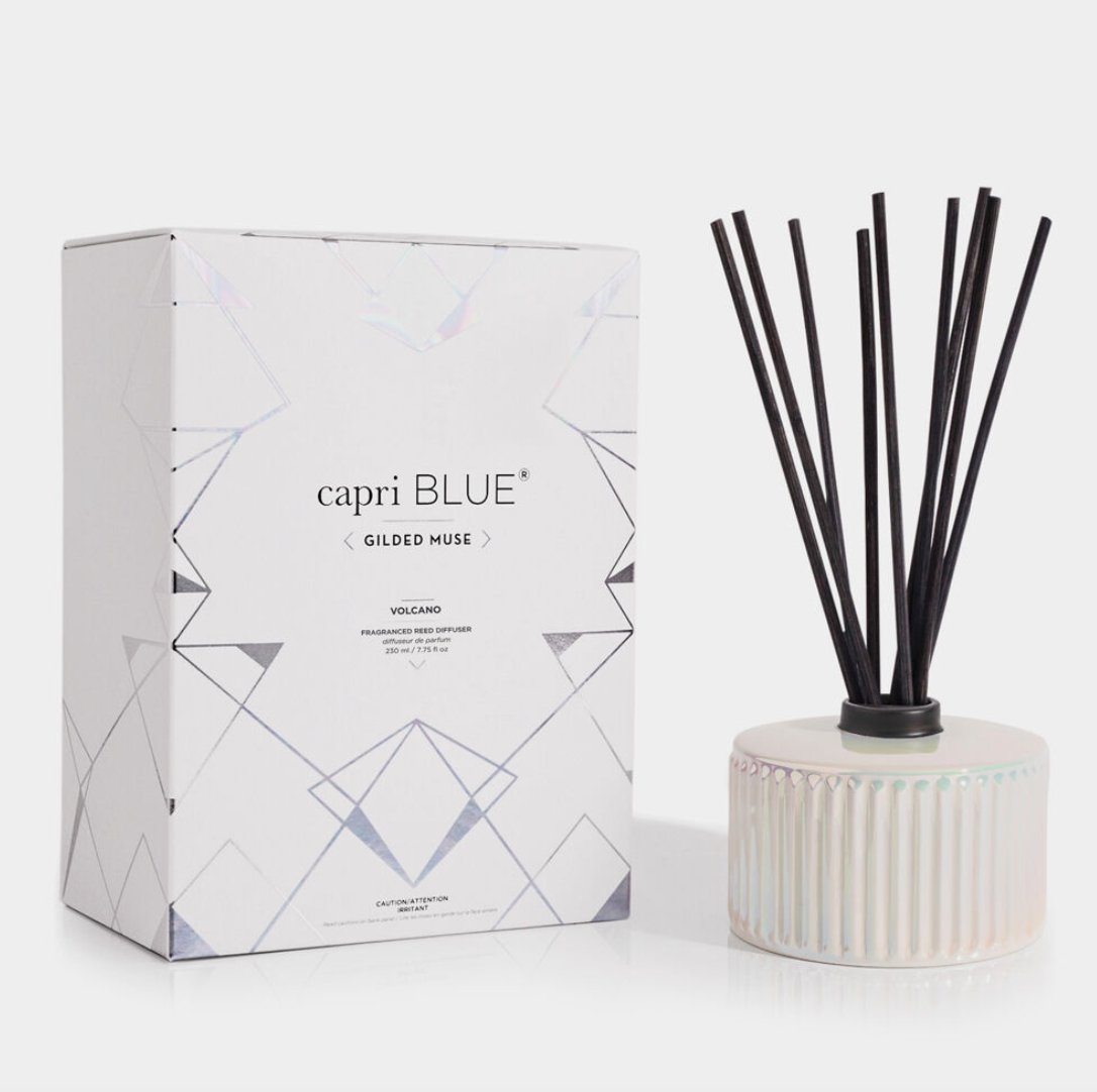 Volcano Gilded Reed Diffuser 7.75 fl. oz - Capri Blue - Gaines Jewelers