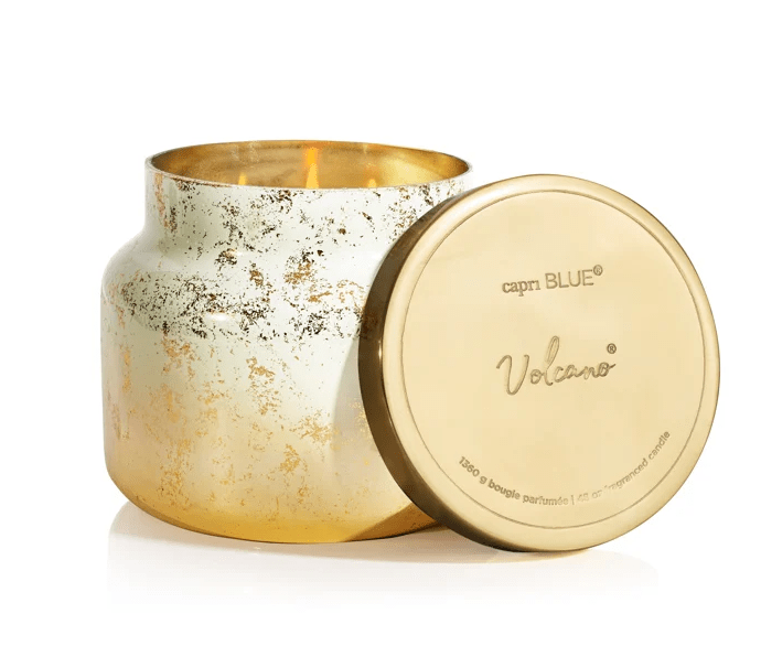 Volcano Glimmer Jumbo Signature Jar, 48 oz - Capri Blue - Gaines Jewelers