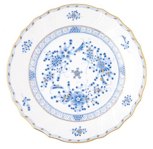 Waldstein Blue Dinner Plate - Herend - Gaines Jewelers