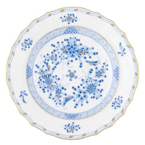 Waldstein Blue Salad Plate - Herend - Gaines Jewelers