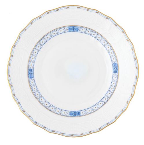 Waldstein Garland Blue Dessert Plate - Herend - Gaines Jewelers