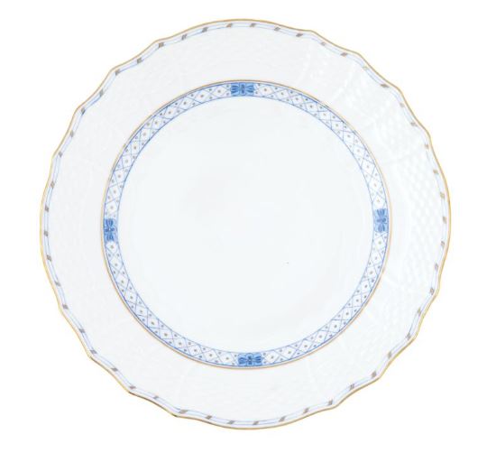 Waldstein Garland Blue Service Plate - Herend - Gaines Jewelers