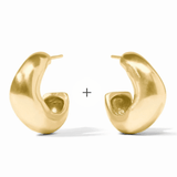 Wave Hoop - Gold - L - Gaines Jewelers