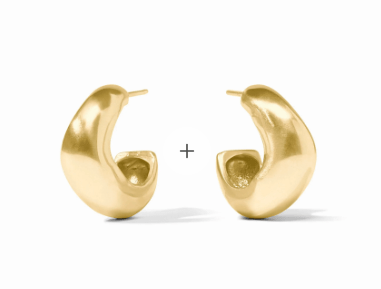 Wave Hoop - Gold - L - Gaines Jewelers
