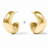 Wave Hoop - Gold - M - Gaines Jewelers