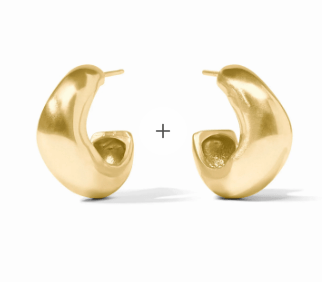Wave Hoop - Gold - M - Gaines Jewelers