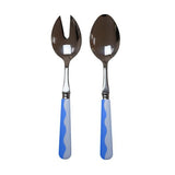 Wave Salad Servers - Periwinkle & Blue 2‑Piece Set - Addison Ross - Gaines Jewelers