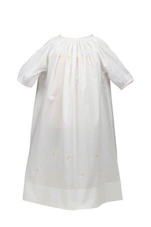 Waverly Gown- White with Flowers - Gaines Jewelers