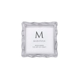 Wavy 4x4 silver frame - Mariposa - Gaines Jewelers