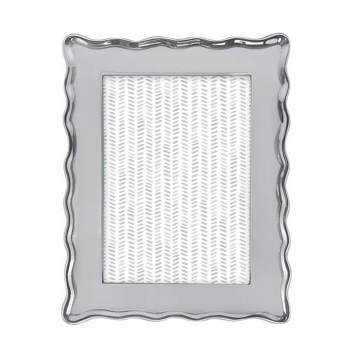 Wavy Engravable 5x7 Frame - Mariposa - Gaines Jewelers