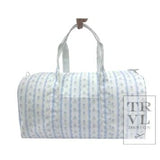 Weekender- Ribbon Floral Blue Duffel Bag - Gaines Jewelers