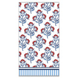 WH Hostess Social Stationery - Red Floral Block Print Paper Guest Towels | Luxe Pack of 40 - Gaines Jewelers