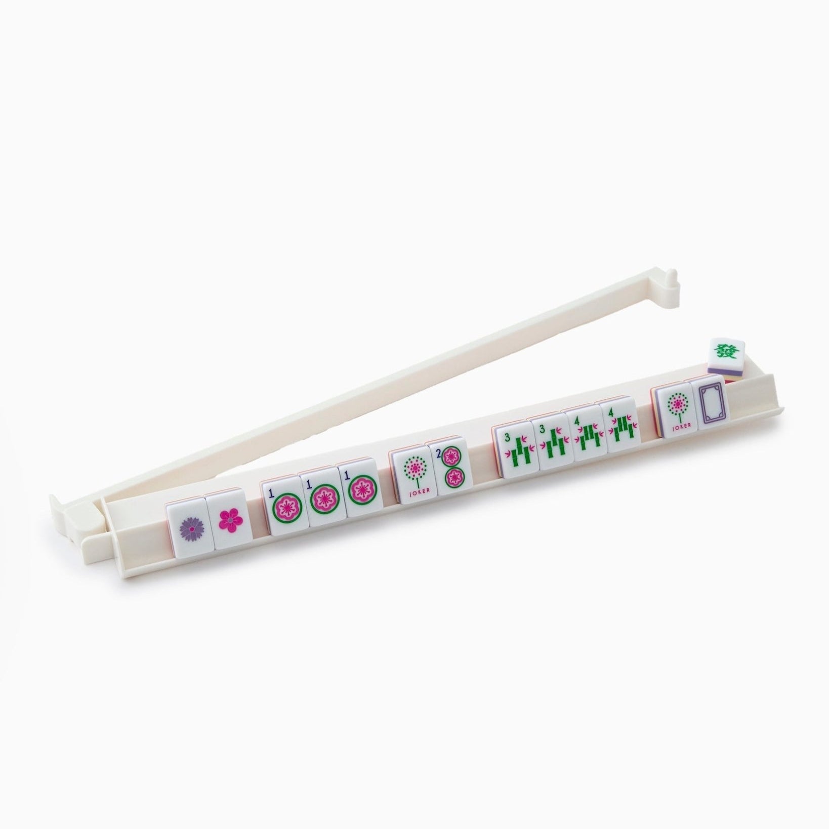 White Acrylic Rack and Pusher Set - Oh My Mahjong - Gaines Jewelers
