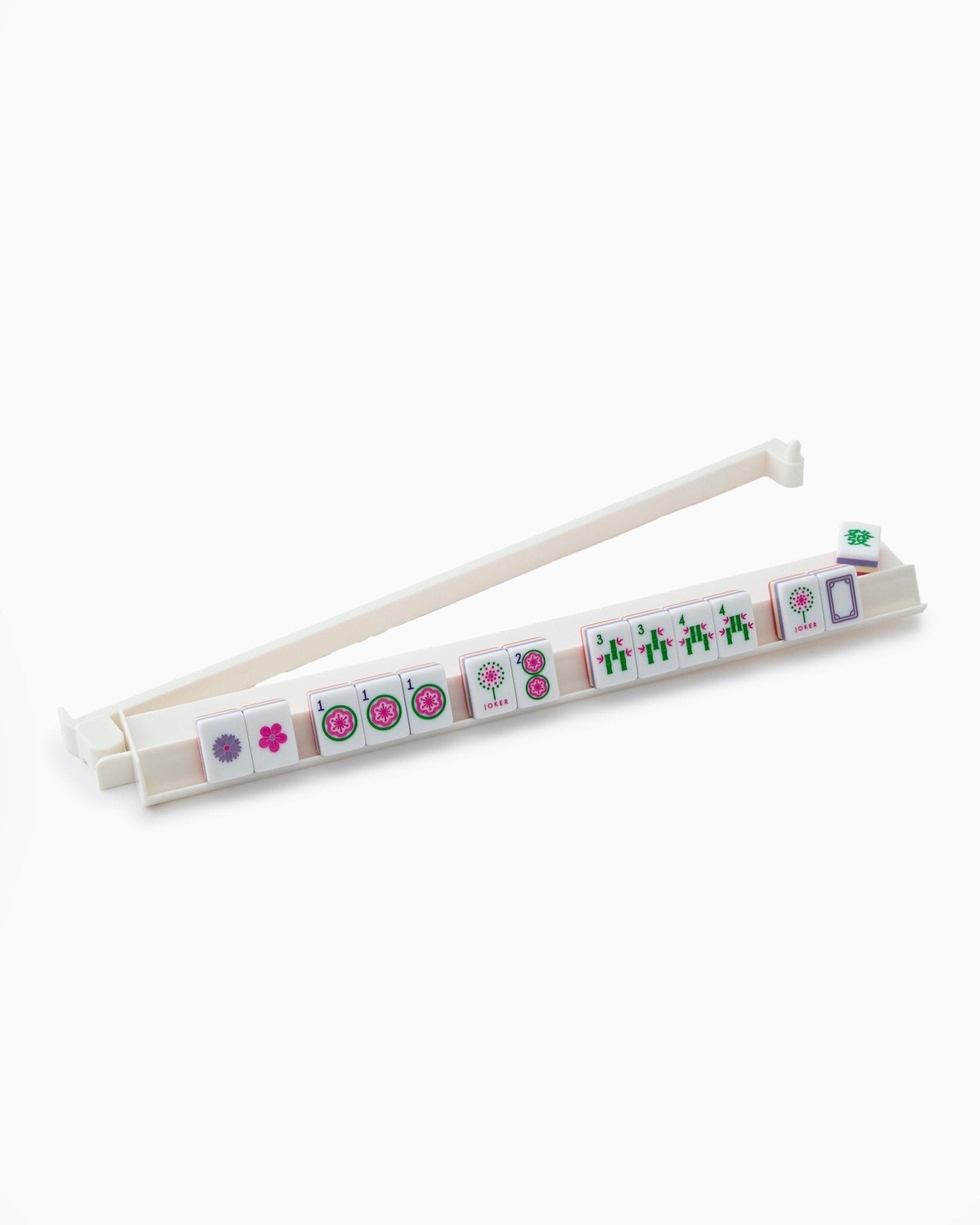 White Acrylic Rack and Pusher Set - Oh My Mahjong - Gaines Jewelers