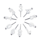 White Candle Number Holder Set - Mariposa - Gaines Jewelers
