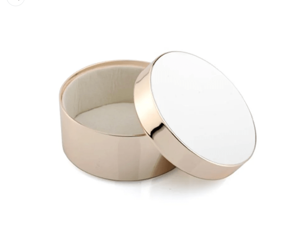 White & Gold Trinket Pot - Addison Ross - Gaines Jewelers