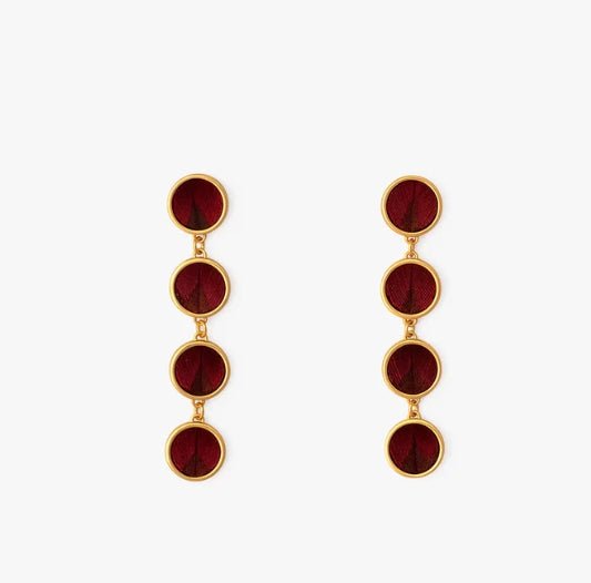 Willow Round Bezel Drop Earring - Brackish - Gaines Jewelers