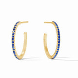 Windsor Hoop - Sapphire Blue CZ - Large - Julie Vos - Gaines Jewelers