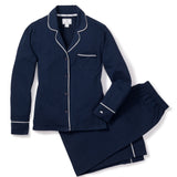 Women’s Pima Pajama Set in Navy - Petite Plume - Gaines Jewelers