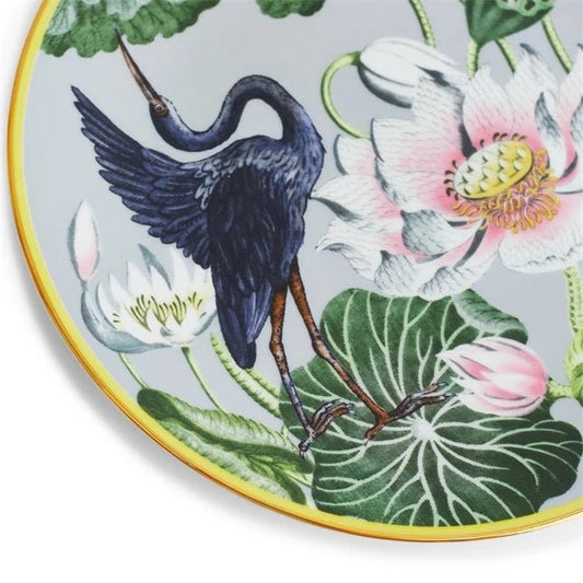 Wonderlust Waterlily Salad Plate - Grey - Wedgwood - Gaines Jewelers