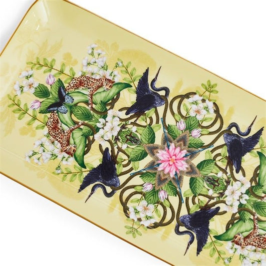 Wonderlust Waterlily Sandwich Tray - Yellow - Wedgwood - Gaines Jewelers