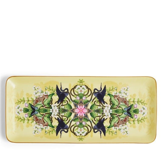 Wonderlust Waterlily Sandwich Tray - Yellow - Wedgwood - Gaines Jewelers