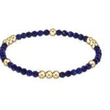 Worthy Pattern 3mm Bead Bracelet - Lapis - Enewton - Gaines Jewelers