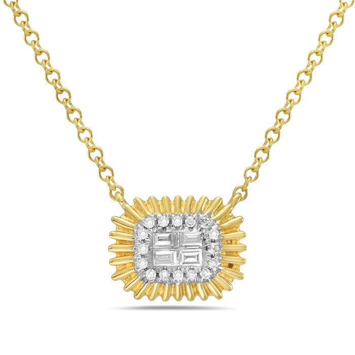 Yellow Gold and Diamond Necklace - Bassali - Gaines Jewelers