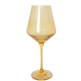 Yellow Wine Stemware - Estelle Colored Glass - Gaines Jewelers
