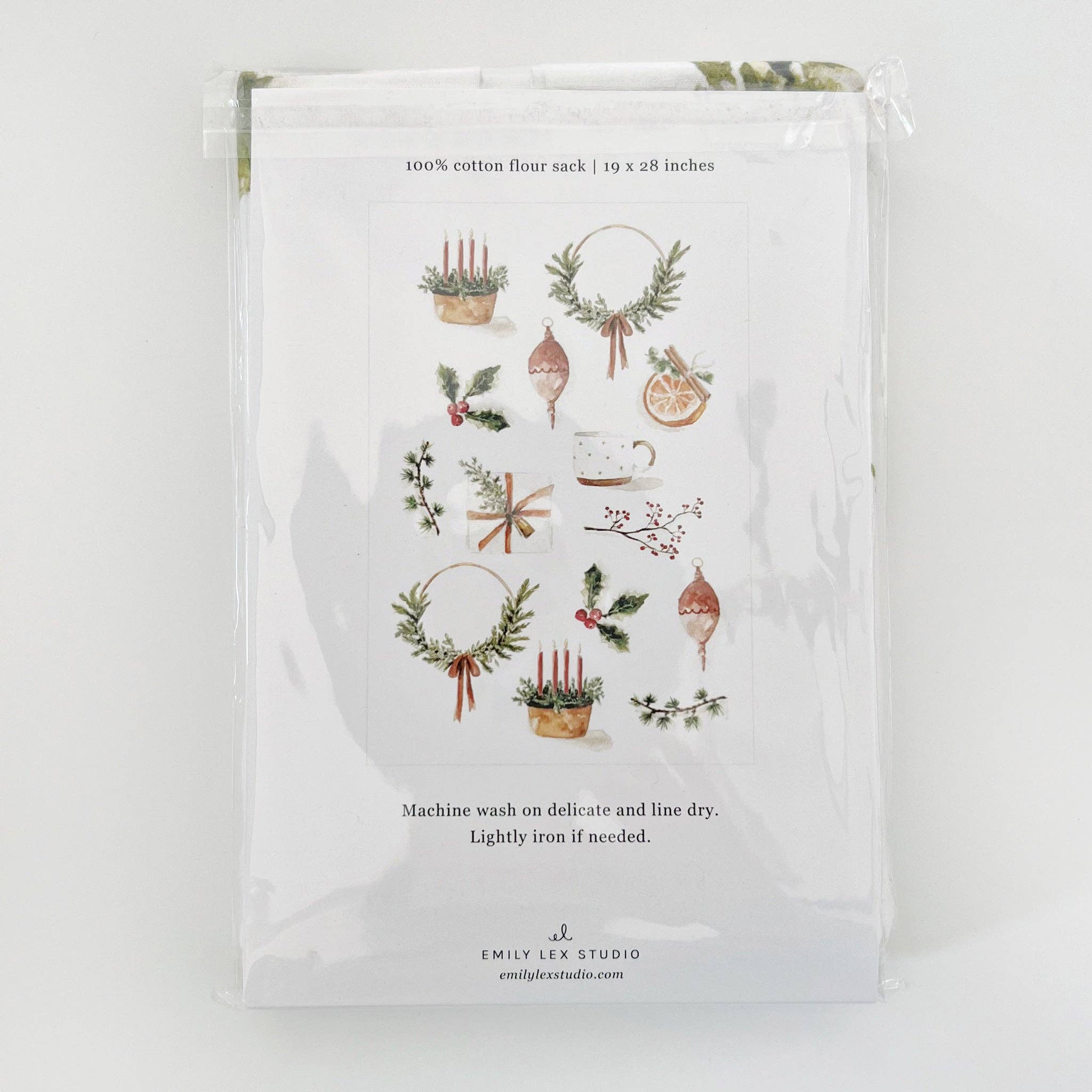 Yuletide Tea Towel - emily lex studio - Gaines Jewelers