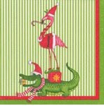 Zooey Christmas Cocktail Napkin - Caspari - Gaines Jewelers