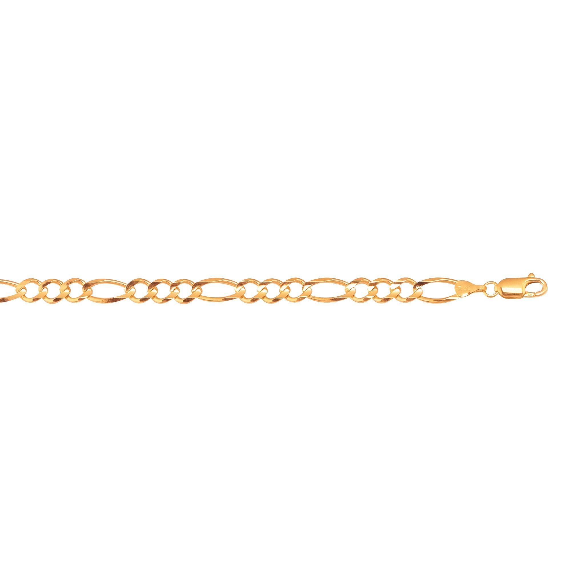 14kt Figaro Link Bracelet - Gaines Jewelers