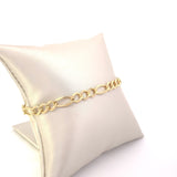 14kt Figaro Link Bracelet - Gaines Jewelers