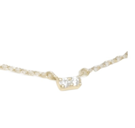 14kt Necklace Gold and Diamond Significance Bar - Gaines Jewelers