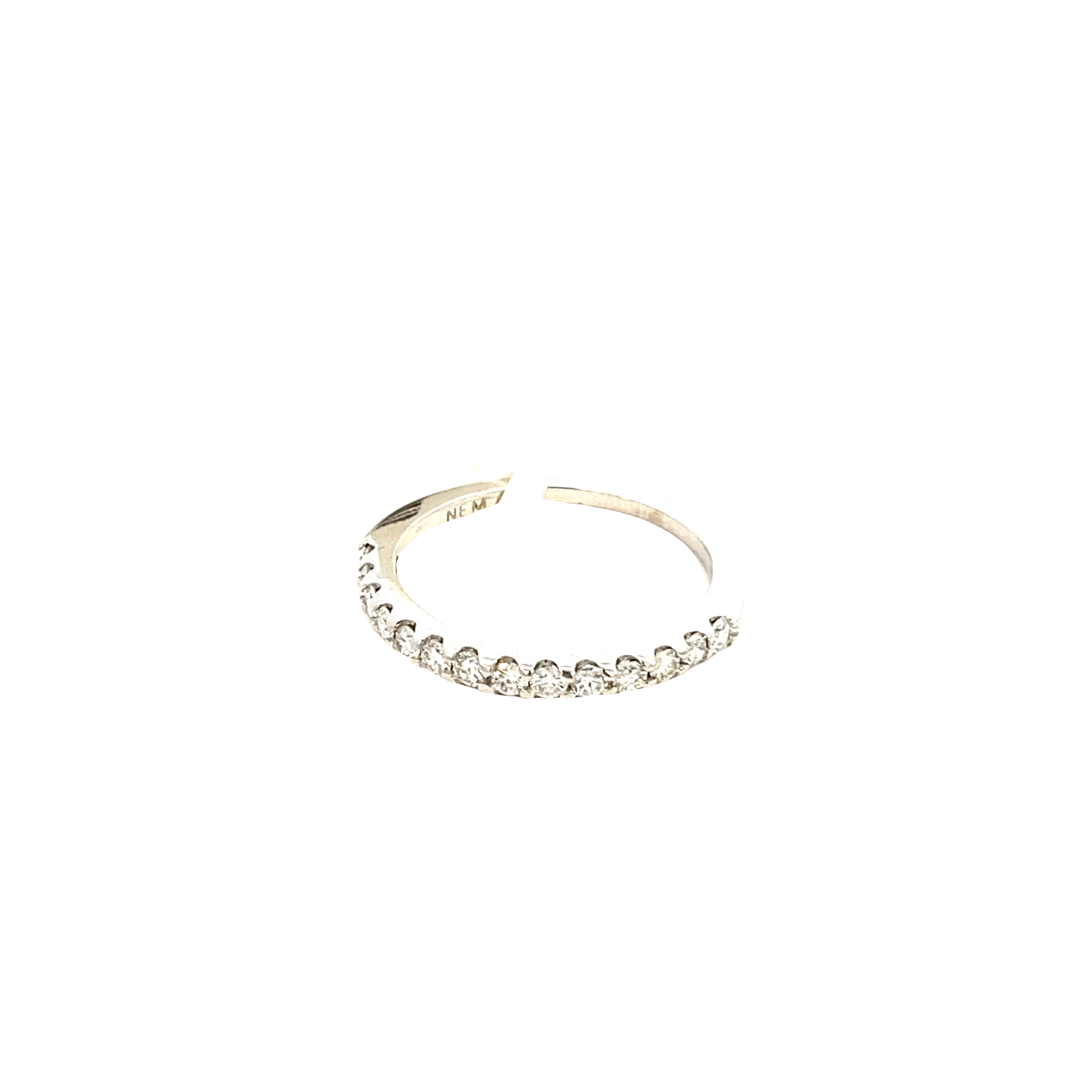 14ktyg 0.40ctw diamond band halfway - Gaines Jewelers