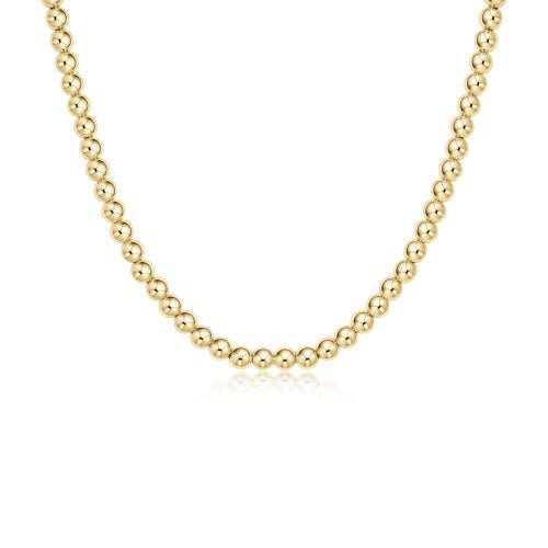 15" Choker Classic Gold Bead Necklace - Gaines Jewelers