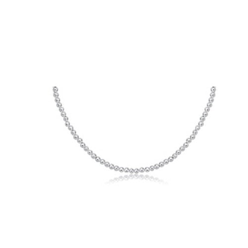 15" Choker Classic Sterling Bead - Gaines Jewelers