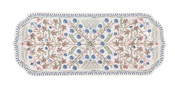 15” Hostess Tray - Chambray Villa Seville - Gaines Jewelers