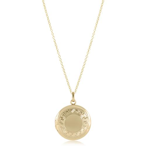 16" Gold Cherish Locket Necklace - Gaines Jewelers
